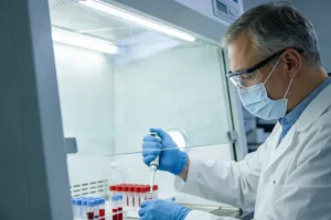 乳腺癌病理切片IHC染色示意图