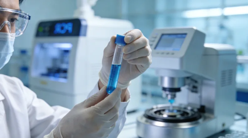 病理医生在显微镜下评估切片