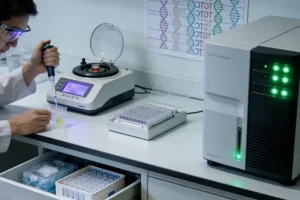 医生与患者沟通靶向治疗方案的场景