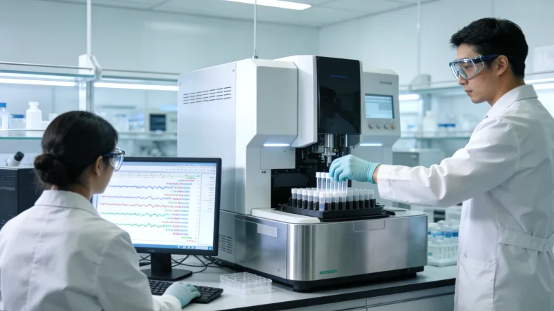 医生与患者共同查看心脏超声报告