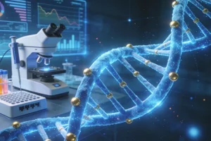 医生与患者沟通病情场景图