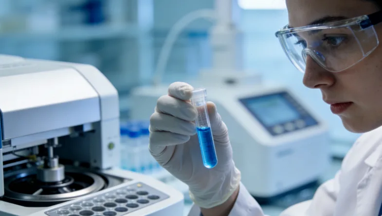 血液样本试管与唾液采集套件对比示意图