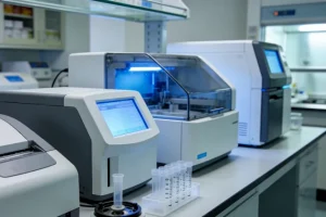 医生向患者展示BRCA基因检测报告