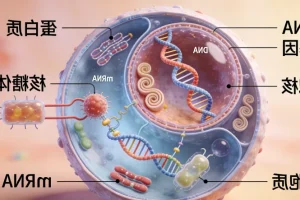 一位女性正在阅读一份复杂的基因检测报告