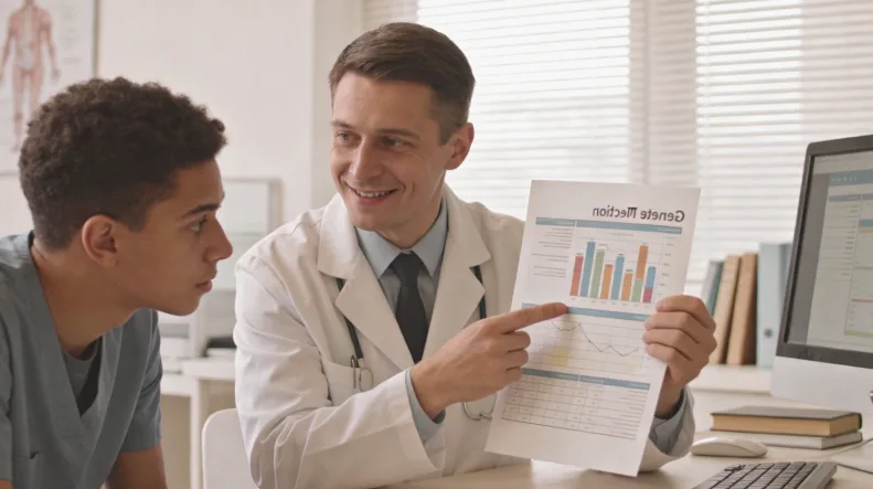 家族谱系树与问号，象征家族史追溯