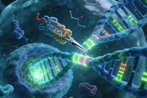 医生与患者共同查看基因检测报告