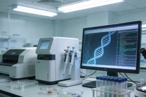 医生与患者共同查看NGS报告重点章节