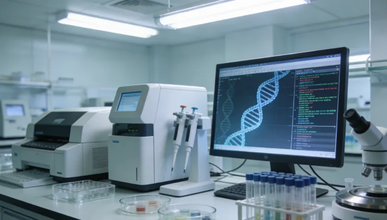 医生与患者共同查看NGS报告重点章节