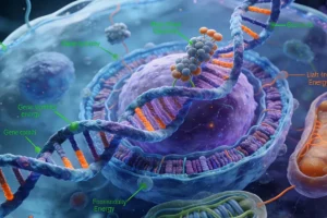 基因突变（点突变）与基因融合的分子结构对比示意图