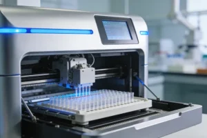 患者手持NGS报告与医生沟通的诊室场景