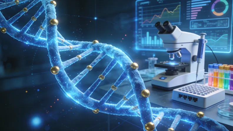 病理医生在显微镜下观察组织切片