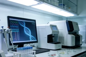 FISH检测镜下红绿信号分离示意图