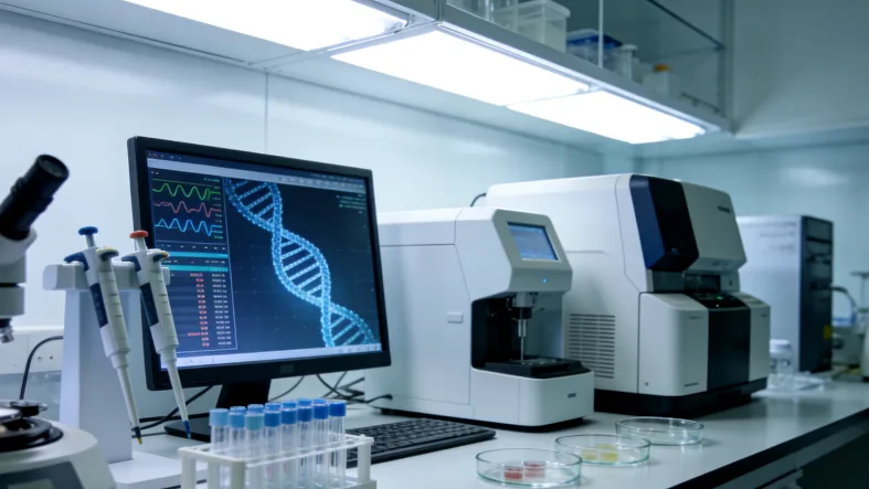 FISH检测镜下红绿信号分离示意图