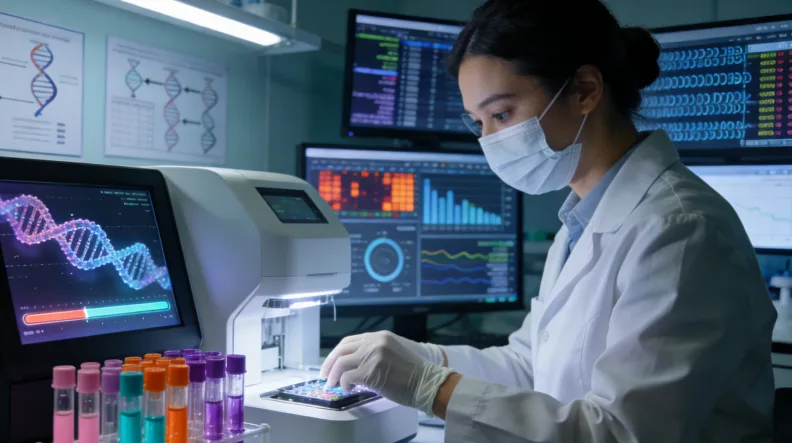 医保政策文件与计算器,形象展示报销概念