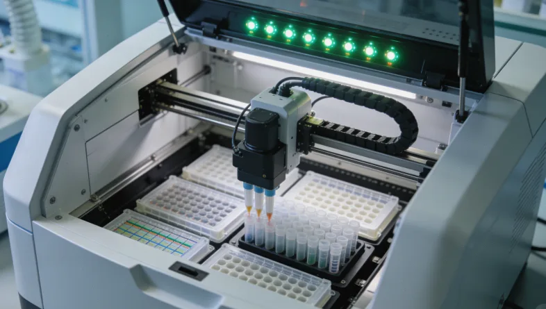 医生与患者共同查看CT片讨论病情