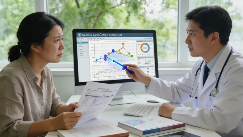 组织活检（肺穿刺）操作场景示意图