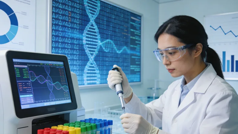 奥希替尼药物分子结构3D模型