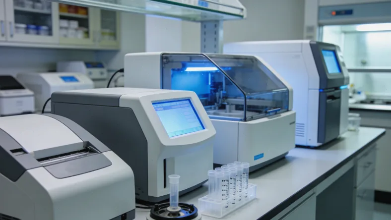 显微镜下子宫内膜癌组织与免疫组化染色对比图