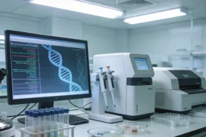 传统组织活检与液体活检示意图对比