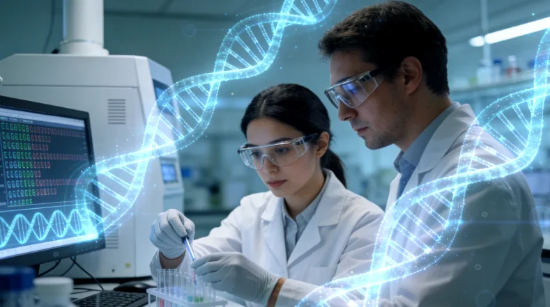 免疫组化(IHC)与NGS检测方法原理对比示意图