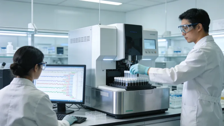 医生与患者共同查看PD-L1检测报告