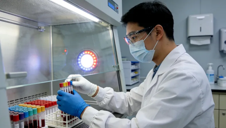 PD-L1蛋白与PD-1受体结合示意图