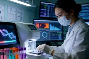 PD-L1蛋白与PD-1受体结合示意图