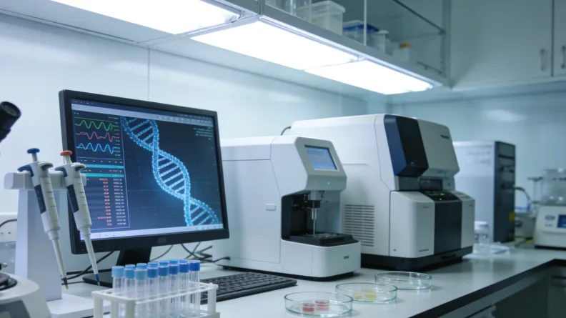 医生与患者共同查看PD-L1检测报告