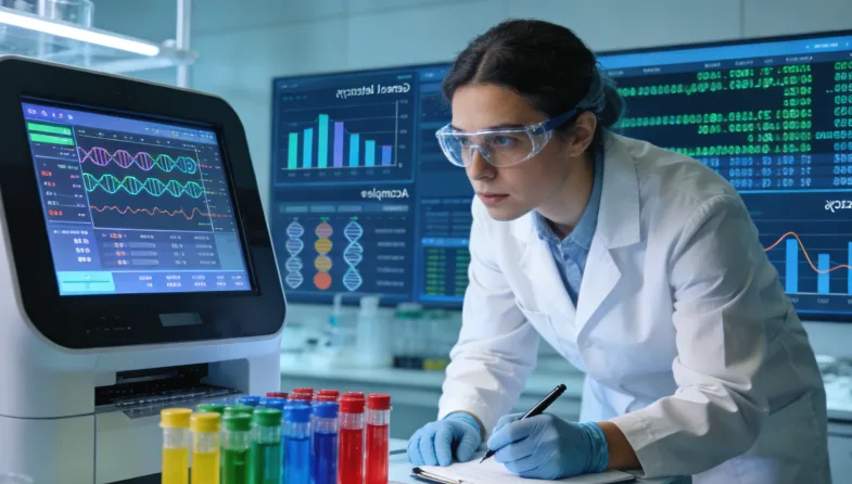 护士采集血液样本的特写镜头