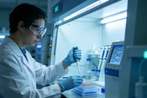 组织活检穿刺操作示意图