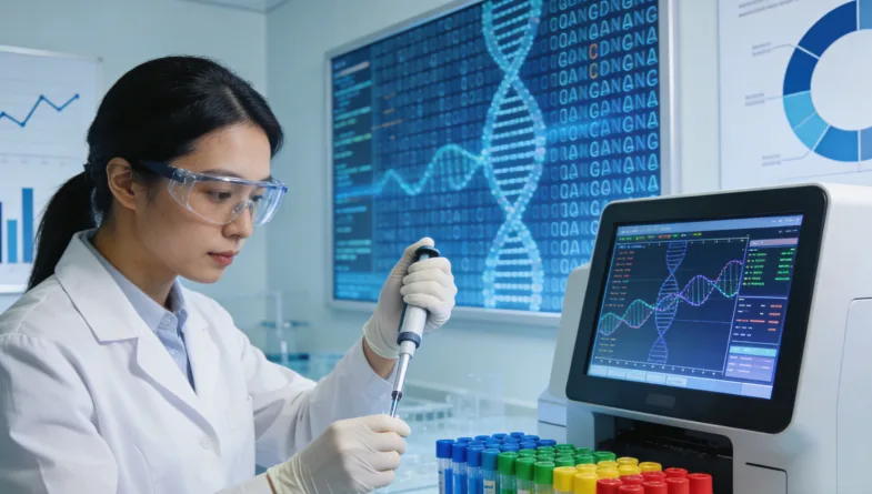 靶向药作用前后ctDNA浓度变化对比图