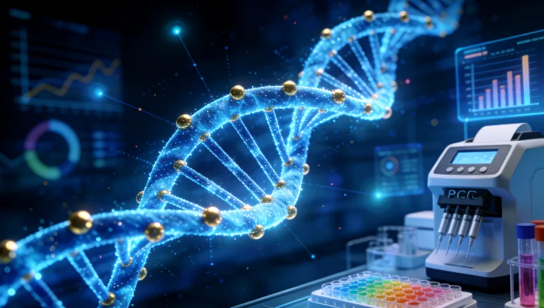 不同检测套餐（单一ctDNA vs. 多组学联合）的对比示意图
