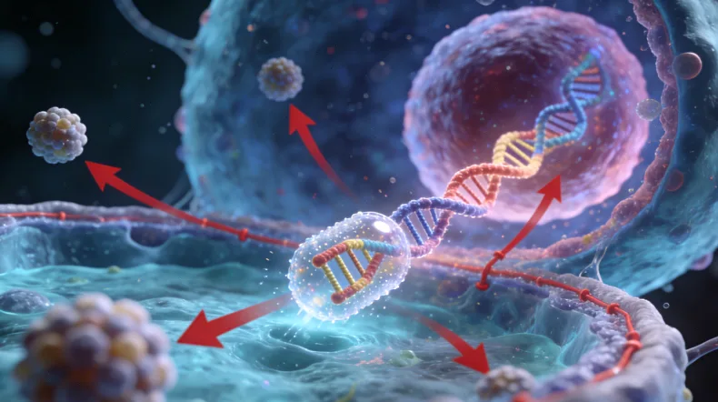 医生向患者展示ctDNA动态变化曲线图
