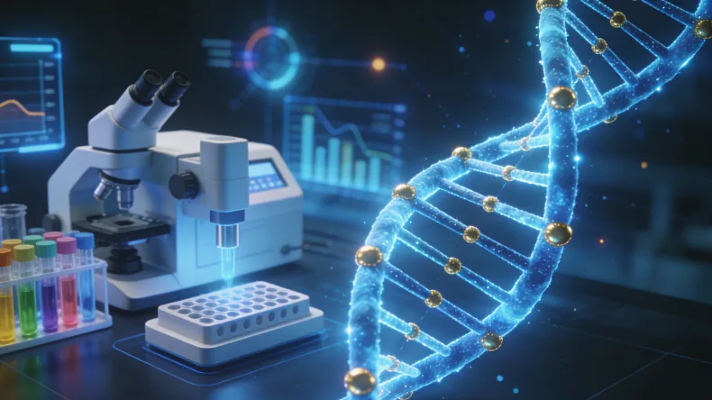 不同技术平台(PCR vs. NGS)检测原理对比图