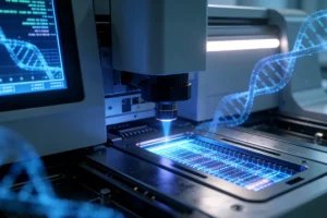 ctDNA在血液中与正常游离DNA混合示意图