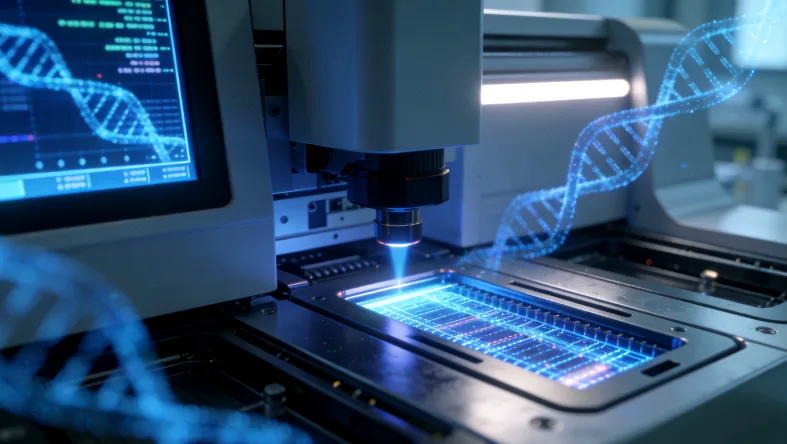 ctDNA在血液中与正常游离DNA混合示意图