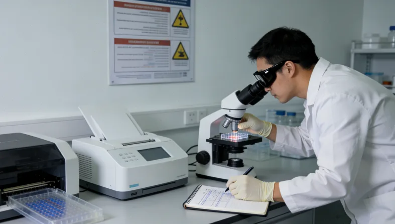 医生与患儿家长沟通ctDNA检测报告