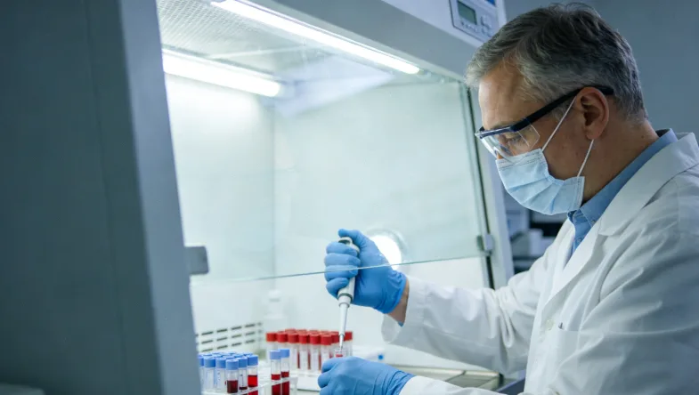 显微镜下肿瘤组织病理切片图像