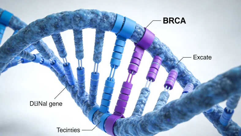 基因检测报告示意图，突出KRAS、MSI等关键词