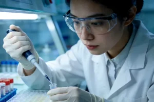 肠镜活检获取肿瘤组织样本示意图