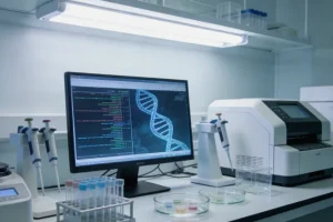 基因检测报告单局部特写，突出“PIK3CA突变”字样