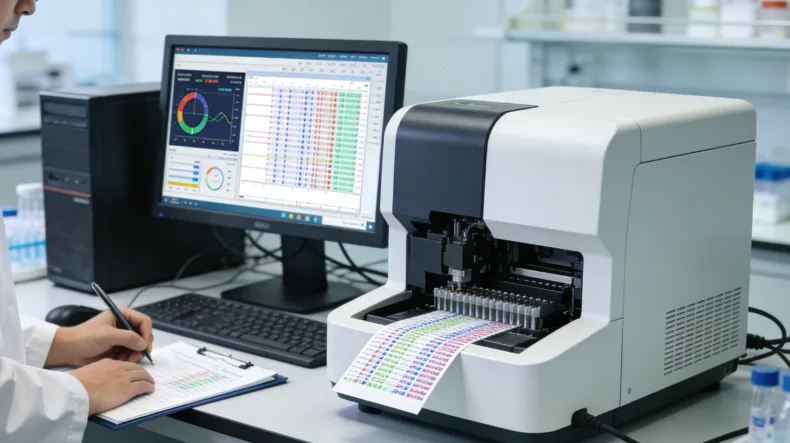 组织活检与血液抽检示意图对比