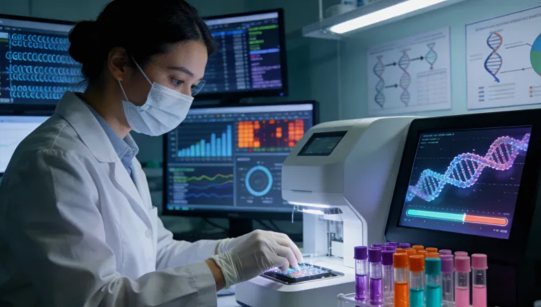 组织活检与血液样本检测流程对比图