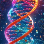 皮肤角质层与基因表达示意图