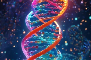 皮肤角质层与基因表达示意图