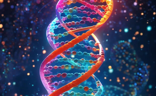 皮肤角质层与基因表达示意图