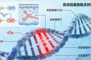 肿瘤内科医生与患者共同查看基因检测报告